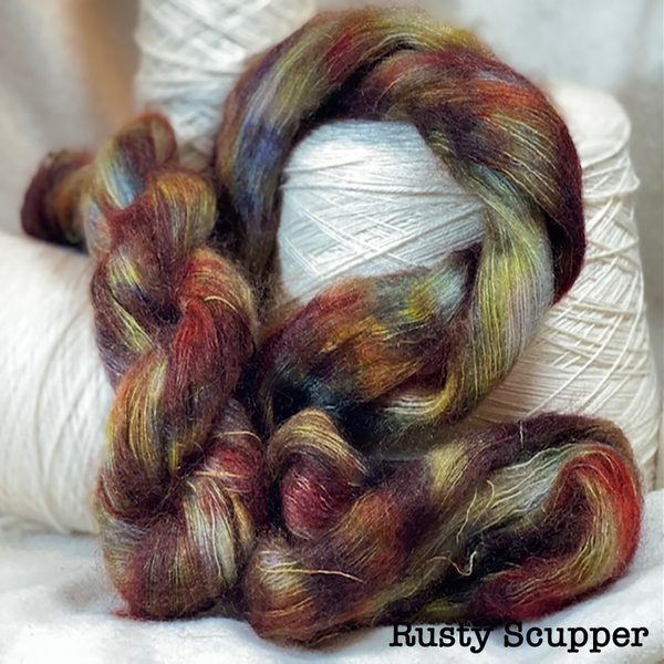 Hetta  Lace Weight?  72% Kid Mohair, 28% Silk, 459 YDS, US 0-1