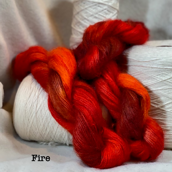 Hetta  Lace Weight?  72% Kid Mohair, 28% Silk, 459 YDS, US 0-1