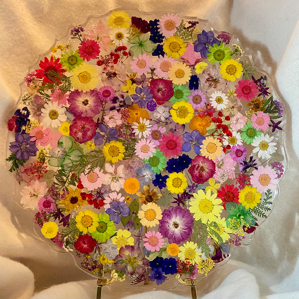 Floral Resin Platters - Gifts