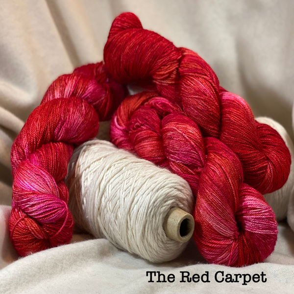 Gala  70% BFL Wool, 20% Silk, 10% Cashmere. 438 Yards US 1-3 Needle