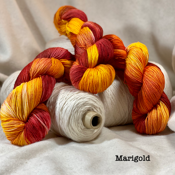 Gypsy  Sock Weight Yarn. 75% SW Wool 25% Nylon. 450 yards. US 1-3 Needle