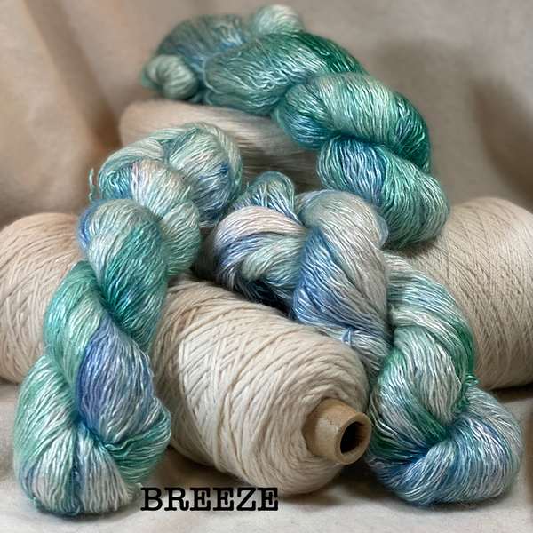 Laseda Lana / Lace Weight Yarn,  69% Silk 22% Mohair 9% Nylon. 382 Yards. US 0-3