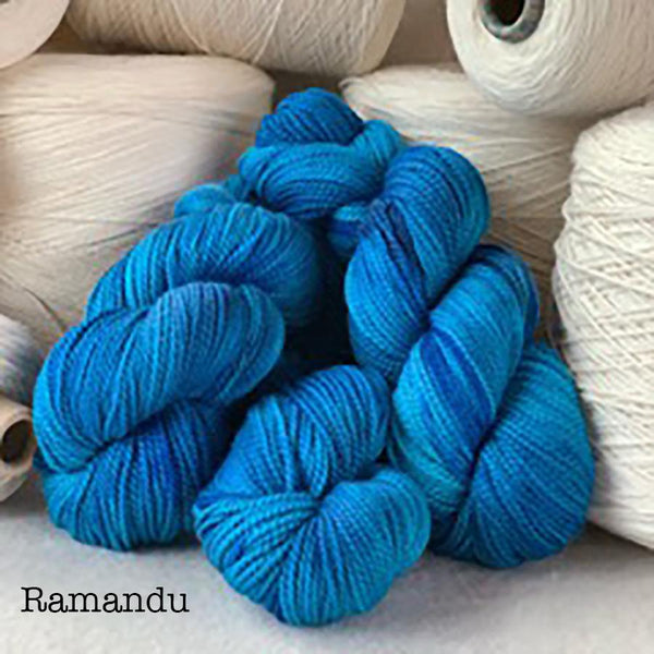 Narnia  - Worsted Weight Yarn, 85%19.5 Micron Merino, 15% Cultivated Silk -215 Yards