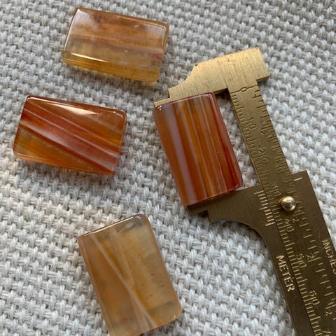 Rectangle Agate Beads 3mm x 2mm