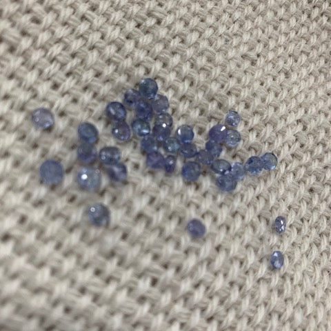Tanzanite Facet Rondelle Beads - 3mm - Qty 36